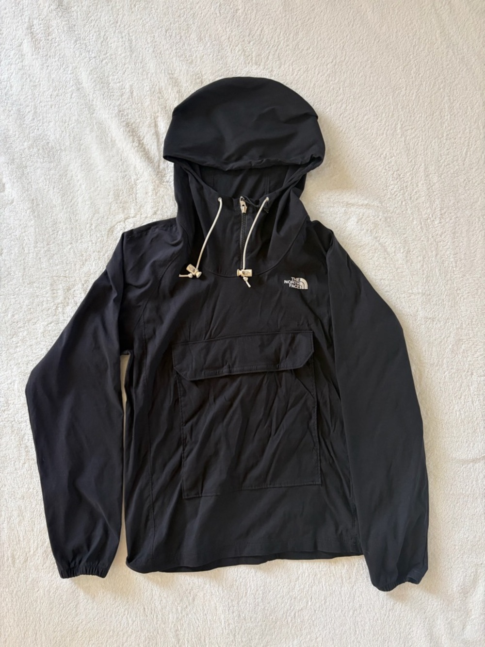 The North Face Black Hooded Pullover Anorak